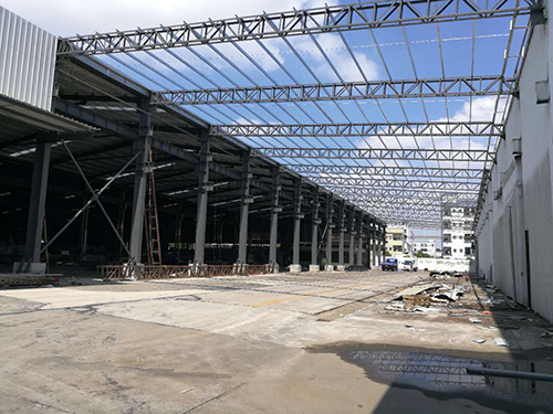 单层钢结构厂房加建